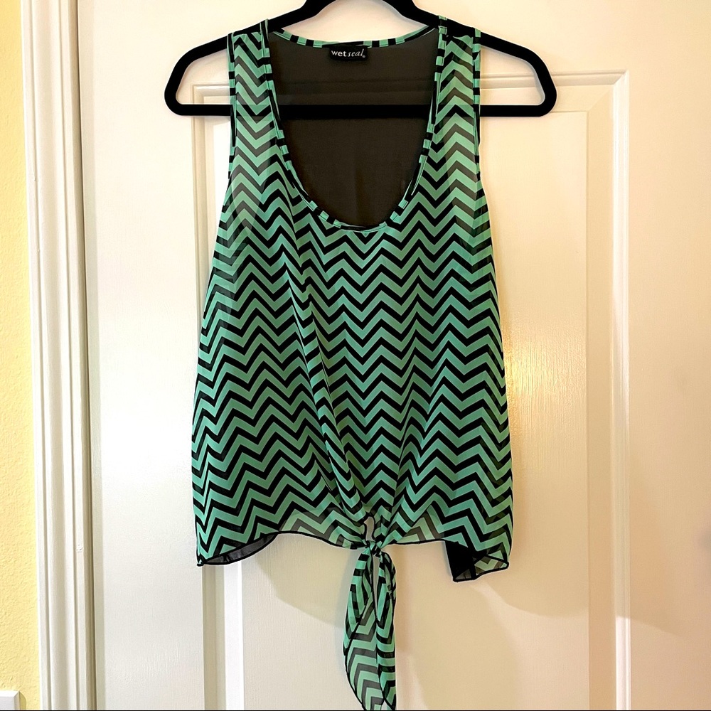 Wet Seal Sheer Tank Top Size Medium